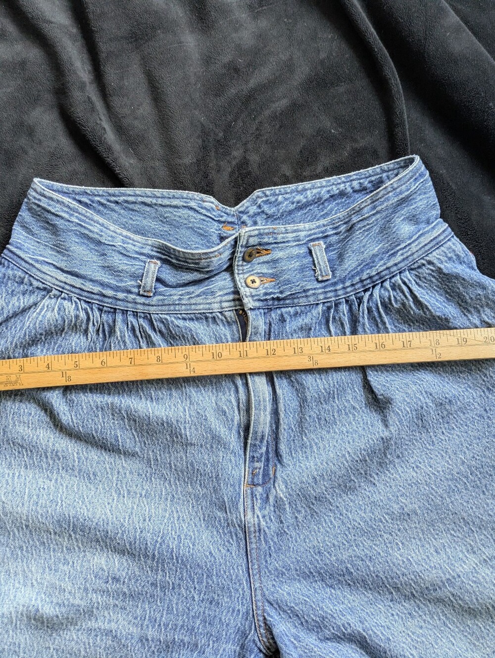 Vintage Women's High Rise Jean Shorts Jorts 14 - Picture 3 of 8